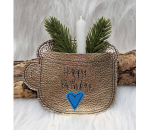 Stickserie - Tasse mit Schlitz 10 Motive plus Blanko